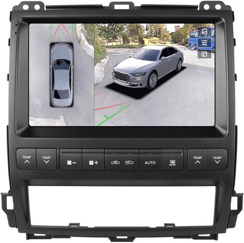 Магнитола для Lexus GX470 J120, Toyota Land Cruiser Prado 120 (климат на ШГУ, рамка тип 1) - Teyes CC3-2K-360 на Android 10, Быстрая, 2K QLED, CarPlay, 4G SIM-слот, 4 камеры в комплекте