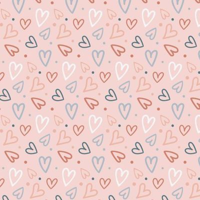 Сердца на розовом