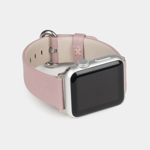 Ремешок для Apple Watch 44/45/46 mm кожи козы, пудрового цвета
