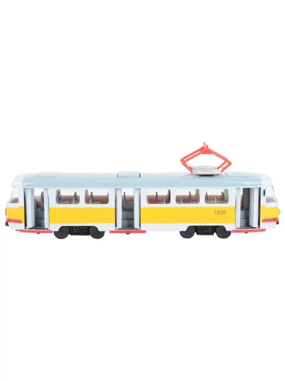 Игрушечный транспорт Трамвай звук свет 28 см