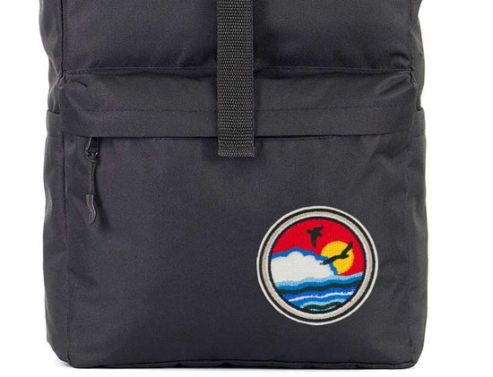 Нашивка термоаппликация на одежду и на рюкзак. Sunset, Море