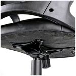 Кресло игровое Helmi HL-S05 "Podium", ткань/сетка/экокожа черная, пластик черный