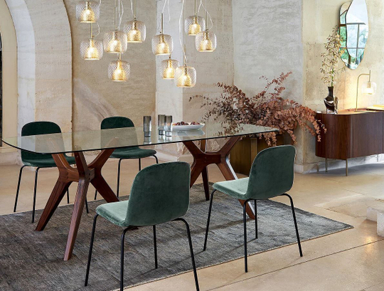 Дизайнерский стол TRIANGLE GLASS LARGE 100х200