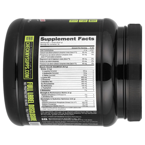 NutraBio, Intra Blast, заряд аминокислот во время тренировки, пунш из тропических фруктов, 717 г (1,6 фунта)