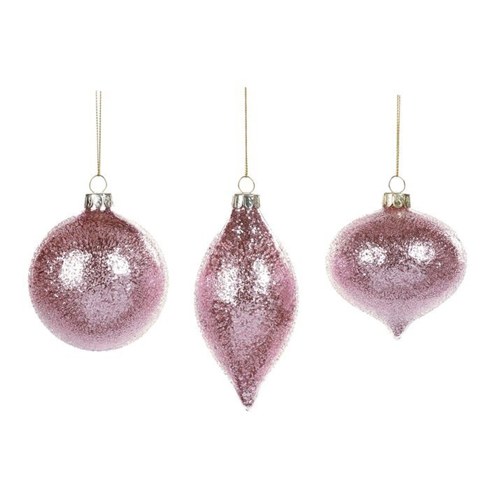 Шар 8см Goodwill Glitter Covered Ball ярко-розовый в ассортименте