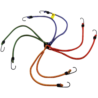 Жгут для Фиксации инвентаря Резиновый с крючками 10х1000мм 1шт Цвет Ассорти ( стяжка для груза )