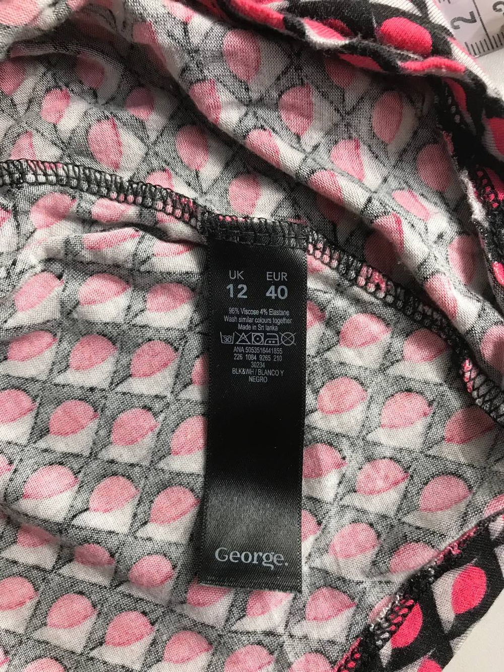 Блузка George с баской, маркировка 40 eur, визуально 46 размер