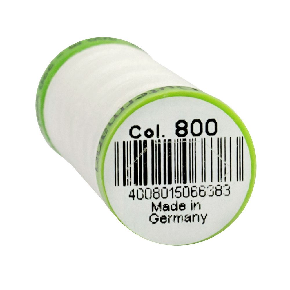 Нитки для тонких тканей Gutermann Extra Fine 150 (200 метров), 5 кат. | _800 белый (Arta 001)