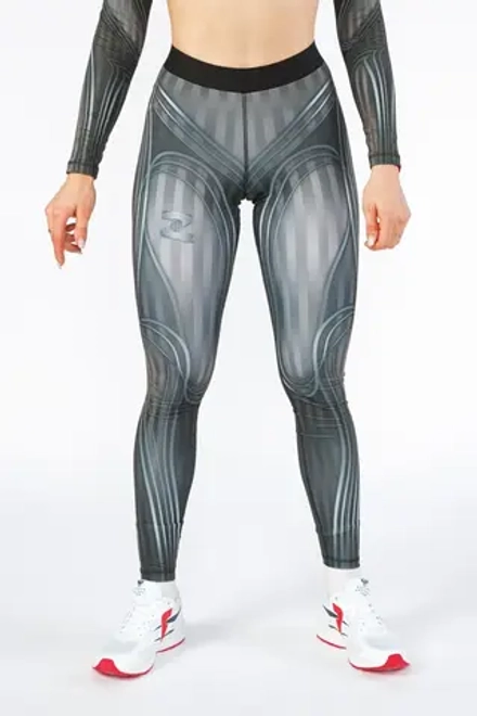 Лосины компрессионные Victoria QOZA, серый, xs-xl