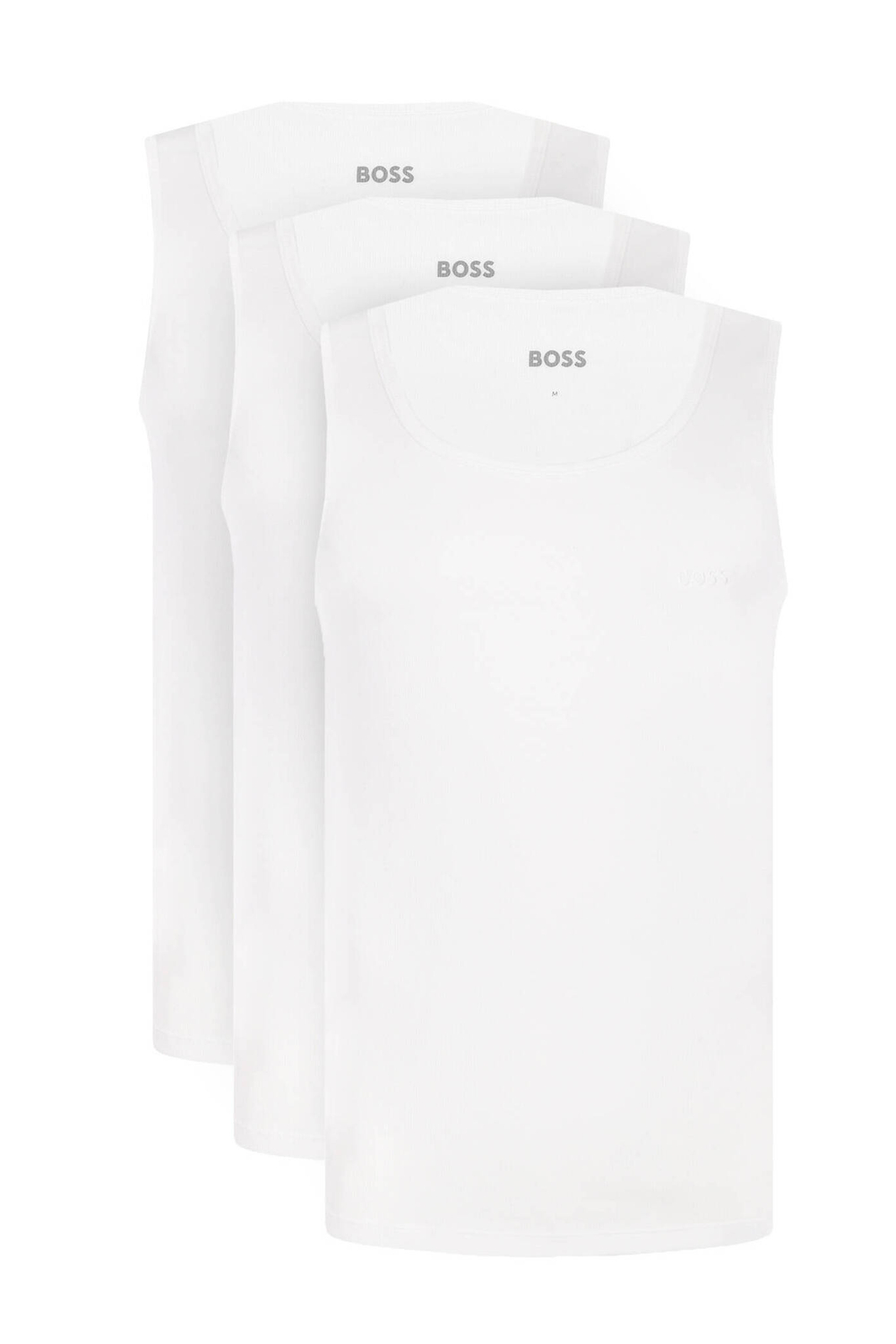 майка 3 шт. RibClassic Boss Bodywear - белый(50542132)