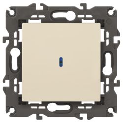 14-1102-02 ЭРА Выключатель с подсветкой, 10АХ-250В, IP20, Эра Elegance, сл.кость