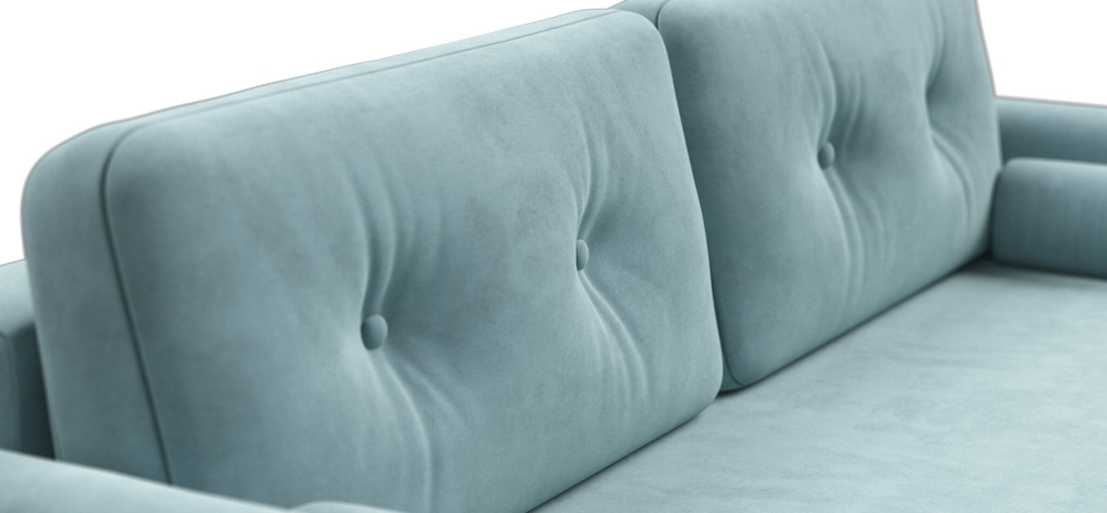 Диван Астон велюр монолит циан (последний экземпляр)