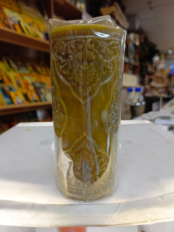 Свеча столб с рисунком, ручная работа