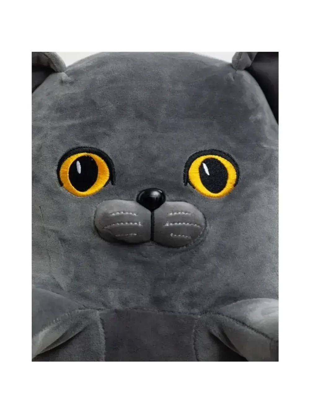 Мягкая игрушка кот батон британец 70 см, подушка обнимашка