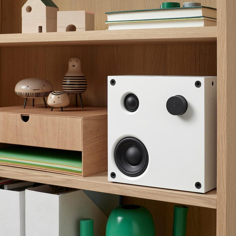 IKEA VAPPEBY  (ИКЕА ВАППЕБЙ)  -  Колонки Bluetooth, белые/2 шт gen 3, 20x20 см