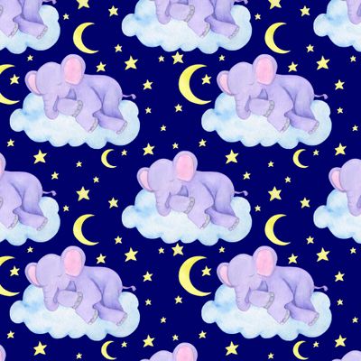 Слон акварель