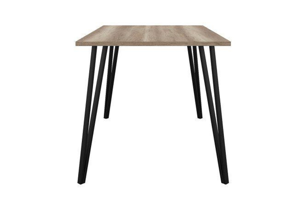 Стол кухонный обеденный Камень Тёмный/Чёрный, Сиена, 120х80х75,5 см