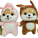 Мягкая игрушка «Щенок в кигуруми» 25 см в ассортименте