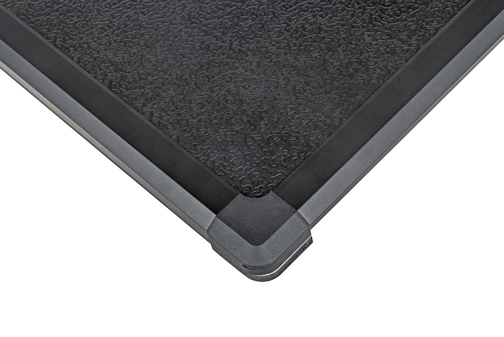 Крышка кузова для JAC T6, Sollers ST6, трёхсекционная 1590х1600 мм, алюминиевая, черная РИФ