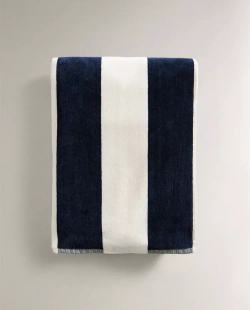 ZARA HOME ПЛЯЖНОЕ ПОЛОТЕНЦЕ В ШИРОКУЮ ПОЛОСКУ, ЭКРЮ