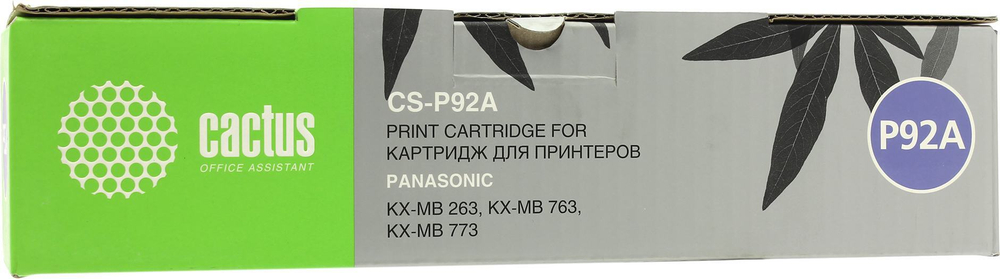 Картридж Cactus CS-P92A для Panasonic KX-MB263 / 763 / 773