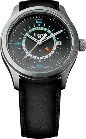 Наручные часы  Traser P59 Aurora GMT Silver 107231 (кожа)