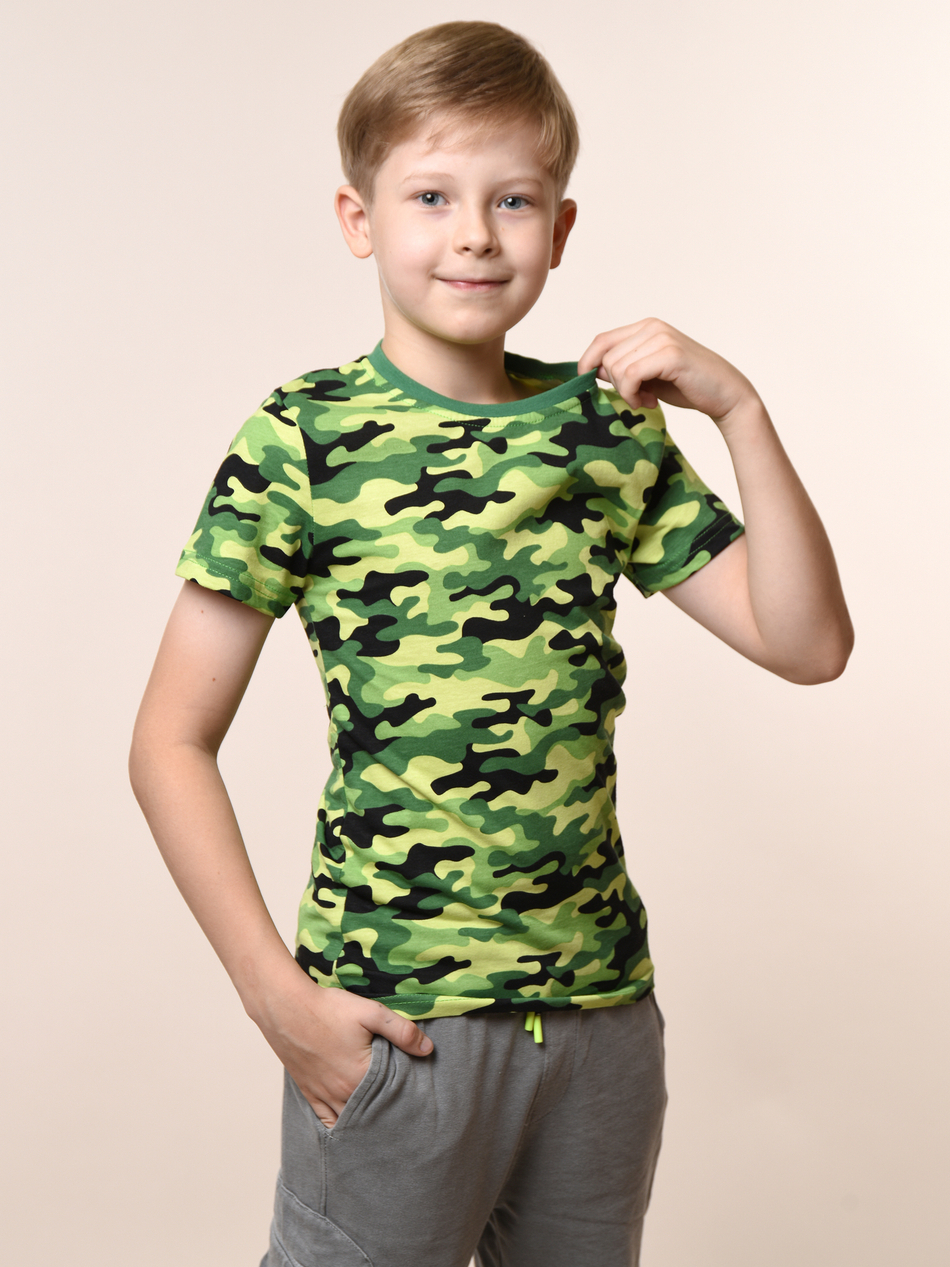 Футболка для мальчика камуфляжная