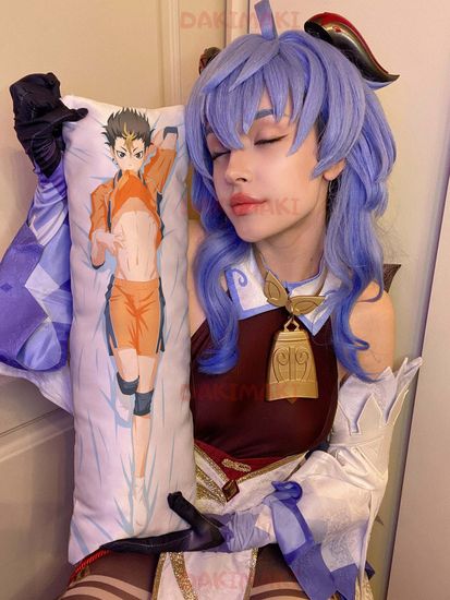 Мини дакимакура Ю Нишиноя из Волейбол арт. M0703, 60х20 см