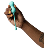 Бирюзовое виброяйцо для G-точки c пультом ДУ Romp Cello Vibrating Egg RP261SG8