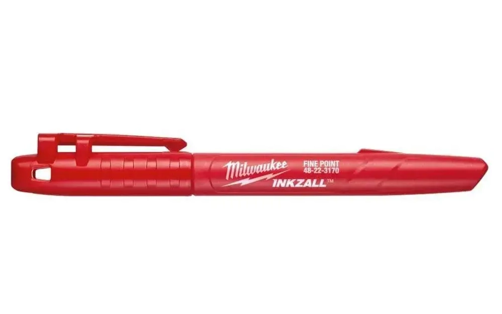 Маркеры MILWAUKEE INKZALL черный, красный, синий (3шт) для стройплощадки с тонким пером