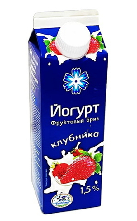 Йогурт "Фруктовый бриз" 500г. Клубника Витебск