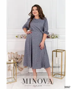 Платье 3142-В-серый Minova