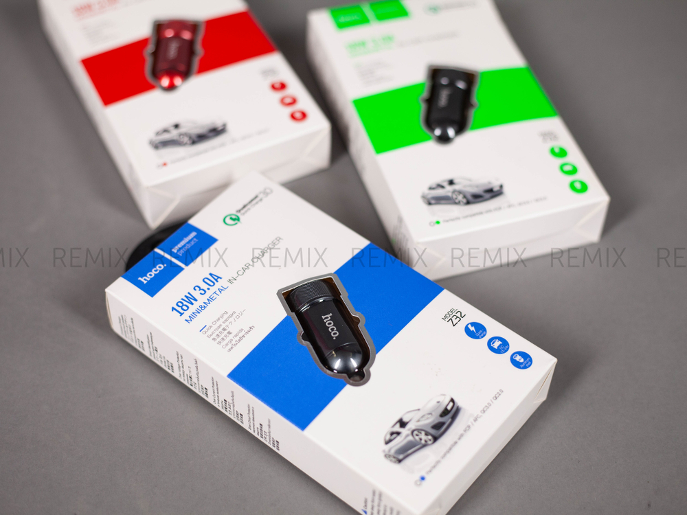 АЗУ 1USB 3.0A QC3.0 быстрая зарядка HOCO Z32 (Black)