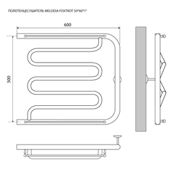Полотенцесушитель MELODIA Foxtrot Plus 50/60 (MTRFP5060)
