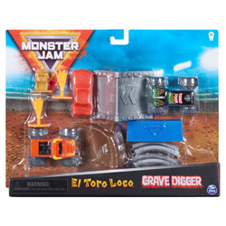 Master Monster Jam — набор для выступлений + 2 супертренажера El Toro Loco и Grave Digger 20125023