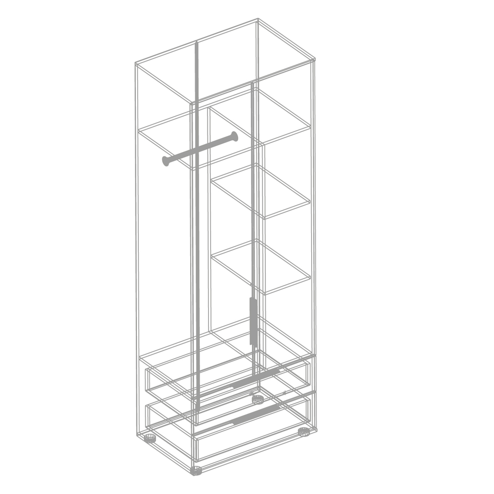 Шкаф 2-створчатый с 2 ящиками "Сицилия"