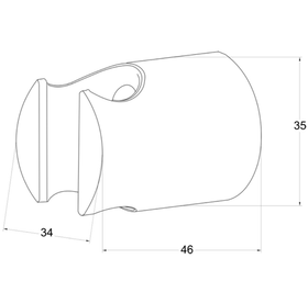 Кронштейн для душа черный MELODIA MKP28003bk