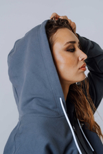 Кофта Relaxed Zip Hoodie POWER 895 GREY