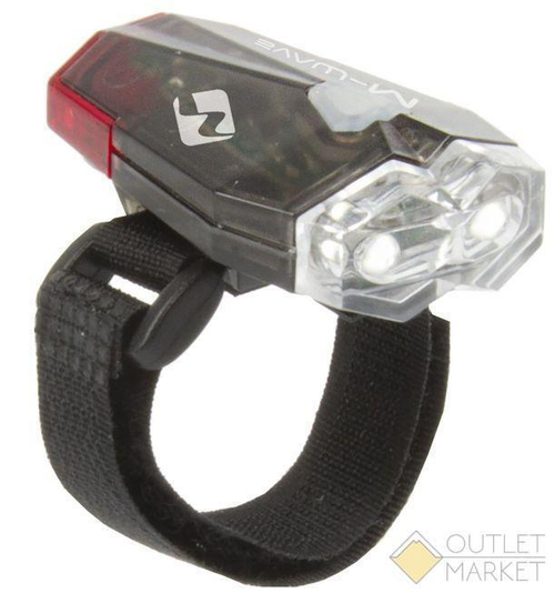 Фара с доп.задний фонар. 2в1 2 диода .перед 60люмен 5+3ф Li-Ion АКБ USB с крепл. на шлем APOLLON DUAL 3.8 USB M-WAVE