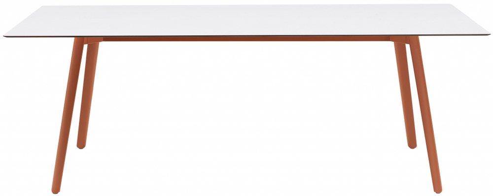 Стол ламинированный Scab Design Squid, терракотовый, белый