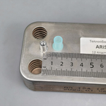 Теплообменник ГВС 12 пластин 142 мм для котлов ARISTON арт. 65104333