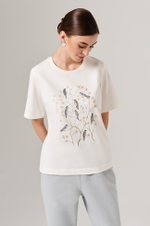 23174 Футболка женская (молочный)