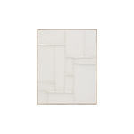 Klis Картина из белого льна с геометрическими фигурами, 80 х 100