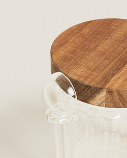 Zara Home сахарница из боросиликатного стекла, цвет прозрачный, 10.9 см