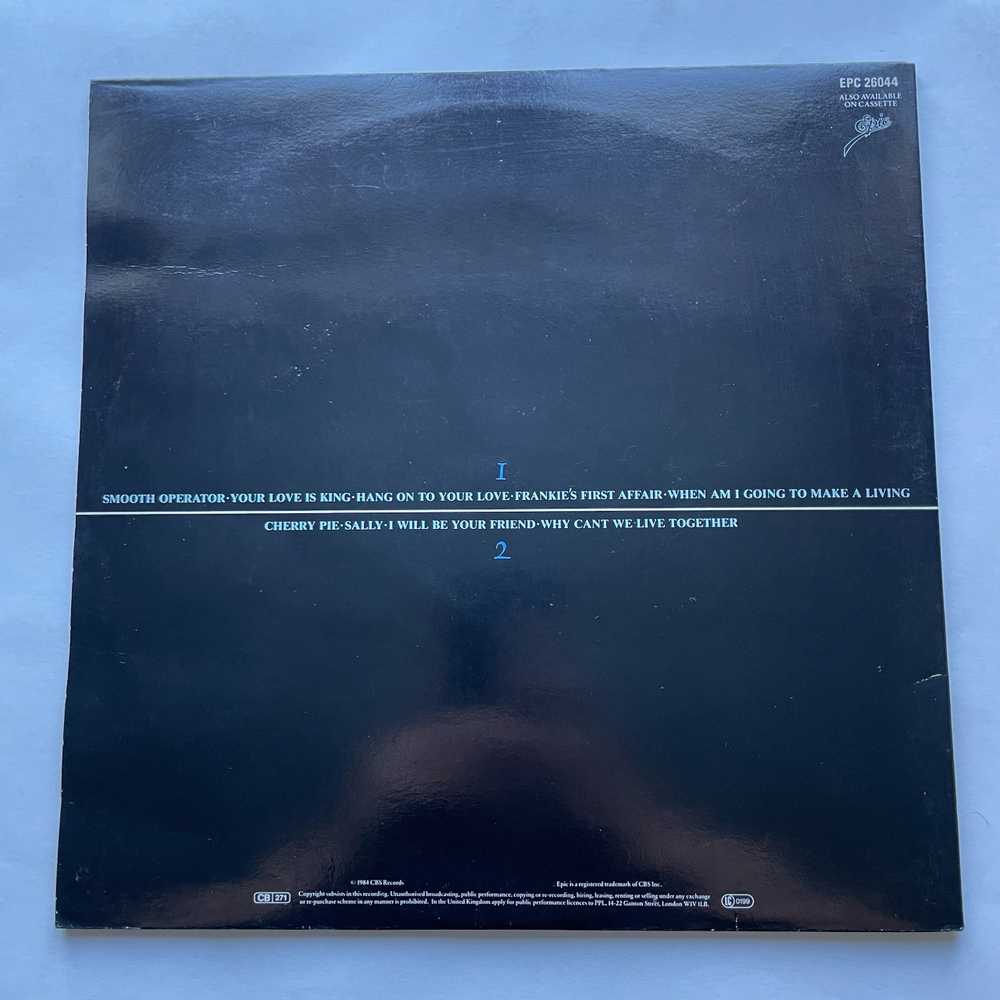 Винтажная виниловая пластинка LP Sade Diamond Life (Англия 1984) Smooth Operator