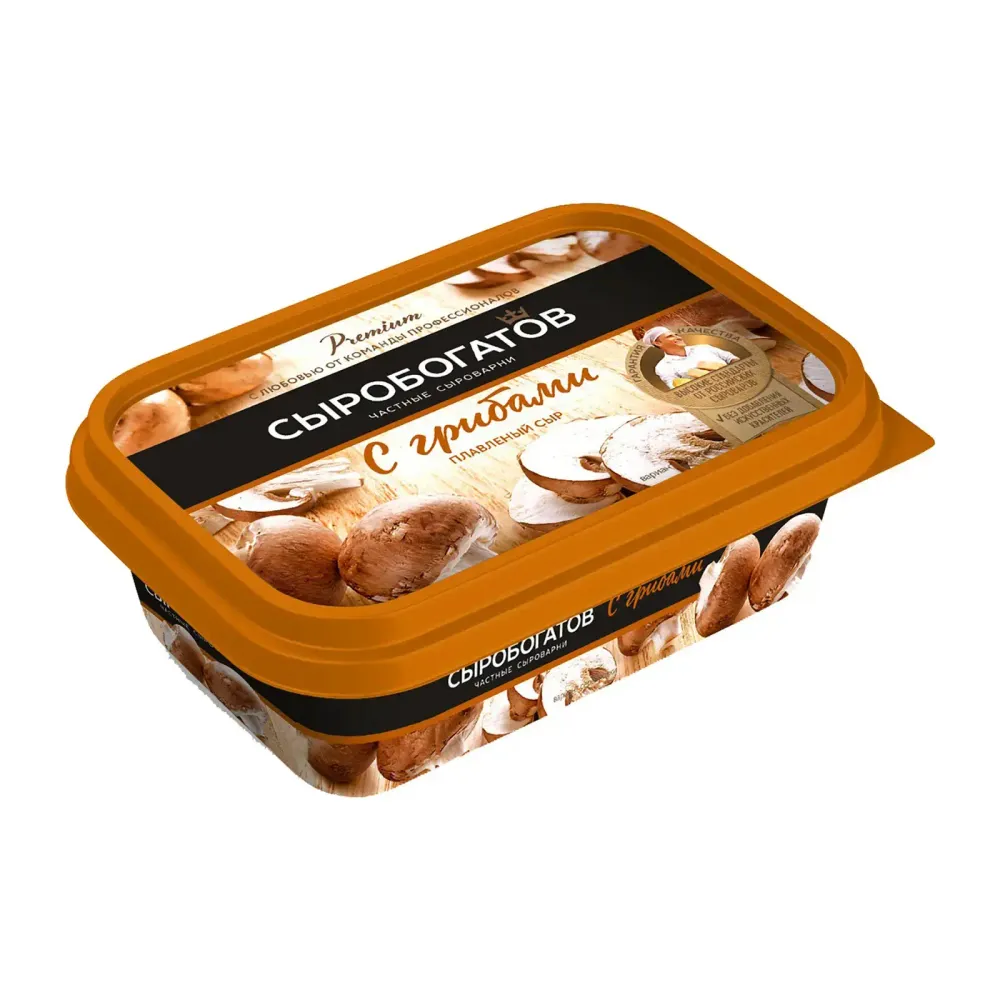 Сыр плавленный "Сыробогатов" с грибами 200г