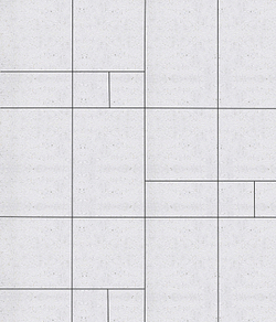 Тротуарная плитка ГРАНДО - Стоунмикс Белый, комплект из 4 видов плит