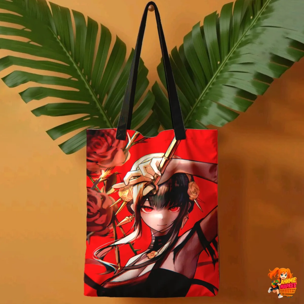 Сумка шоппер с принтом Семья шпиона