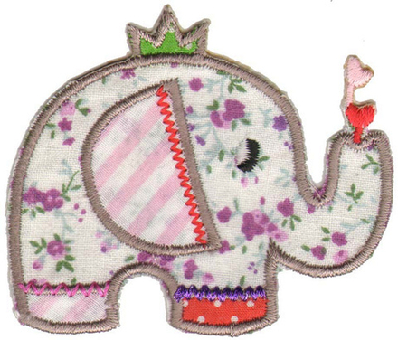 Термоаппликация HKM "Слон", 7,5 х 4 см, 1 шт (10216022/151013/0026877/01_Германия)