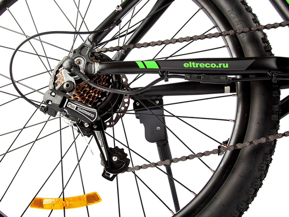 Электровелосипед Eltreco XT 600 Pro (Серо-зеленый)